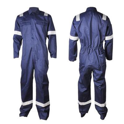 China Wholesale Blue Reflective Overall Safety Workwear Custom Safety Hi Strength Welding Flame Retardant Coverall for sale