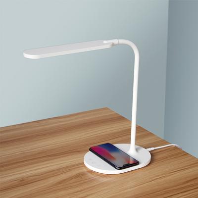 China Modern A++ D03 LED Desk Lamp With Wireless Charger High Quality Adjustable Glow Eye Protection Night Light for sale