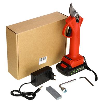 China Anti-skid Handle Electric Pruning Tools Li-ion Battery Shears Garden Tools Electric Tree Cutter Pruning Scissors With Box for sale