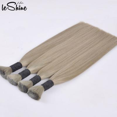 China Wholesale Sellers Remy Human European Hair Bulk Double Drawn Unprocessed Russian Blonde Raw Natural Wave Hair for sale