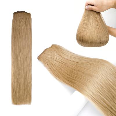 China Custom Seller Virgin Remy Human Hair Ponytail Leshinehair 100% Top Quality Hand Tied New Wefts Volume Handtied Extensions Weft for sale