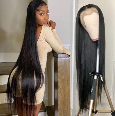 China Indian Brazilian Hair 40Inch Lace Headband Silky Straight Wave Mink Cuticle Aligned Wig Raw Bundles With Closure For Color Women Wholesale for sale