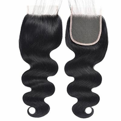 China 100% Color 100% Lace Closure 4x4 Lace Closure Cheap Straight Swiss Deep Wave Swiss Virgin Human Hair Natural Black Virgin Brazilian Hair for sale