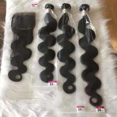 China Brazillian Silky Straight Wave 9A 18 Bundles & Closures 6 Bundle Deal Bundles 3x (14-24inches) & 4x4 Closures1x (12-22inches) Free Shipping for sale