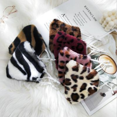 China New Design 2021 Comfortable Fashion Leopard Winter Cotton Winter Face Mask Warm Party Mask for sale