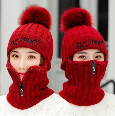 China Wholesale Custom JOINT Winter Hat And Scarf Set With Glasses For Ladies&Women for sale