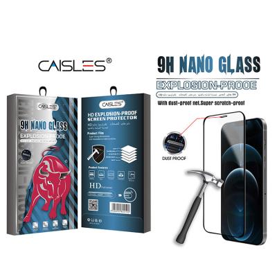 China Nano Glass Explosion Proof Hardness 9H Clear 9H Screen Protector Anti-scratch Dustproof Film for sale