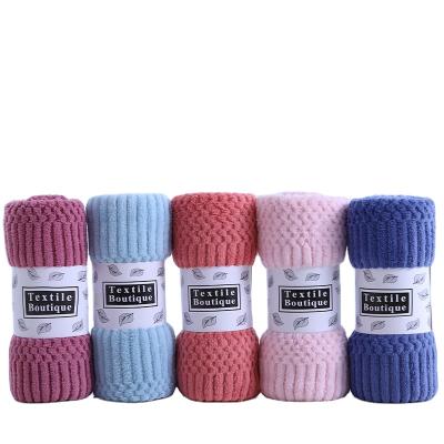 China Factory Direct Sale Microfiber Hair Wrap Microfiber Wash Station Hotel Rmakeup Removal Towel Child Safe for sale