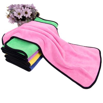 China Viable In Stock Microfiber Changzhou Microfiber Car Wash Face Cloth Roll Custom Cleaning Towel for sale