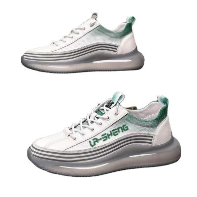 China 2022 Brand Air Cushion Bottom Cushion All-match Outdoor Sports Deodorant White Green Green Popular Fashionable Breathable Sports Casual Shoes for sale