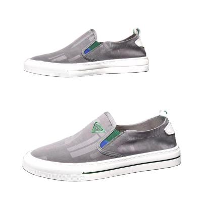 China 2022 Fashion Trend Fashion Fabric Ice Silk Business Casual Shoes Lace-up Comfortable Breathable Casual Gray Damping Gray Sports Shoes for sale