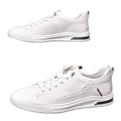 China Damping Tail White Leather Sports Shoes Soft Bottom All-match Travel New Business White Leather Banquet Shoes Casual Shoes for sale