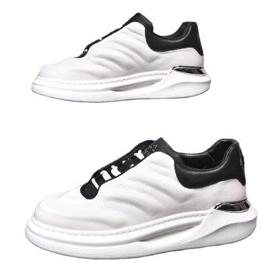 China 2022 Fashionable White Thick Bottom Heightened Sports Shoes White 2022 Small Series Party Business Shoes Casual White for sale