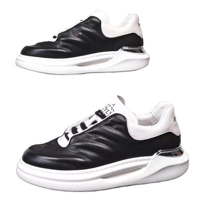 China Cushioning 2022 fashion trend board shoes small white shoes business banquet dating series leather thick bottom wild casual sports shoes for sale