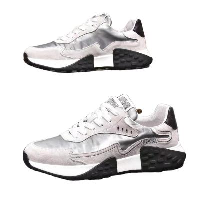 China Cushioning Latest 2022 Explosive Leather Dad Shoes Comfortable Running Series All-match Travel Sports Casual Shoes White for sale