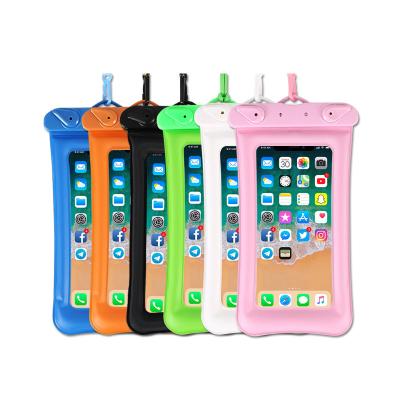 China Universal Waterproof Floatable Waterproof Phone Pouch Phone Case for Lanyard Dry Bag Waterproof Pouch for Beach Snorkeling Pool for sale