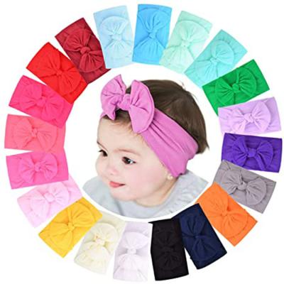 China For Decoration Baby Headbands Headbands Nylon Hair Bow Elastics For Infant Newborn Kids Toddlers Babies for sale