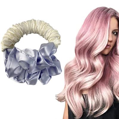 China Magic Curling Hairdresser Heatless Tools Lazy Rollers Scrunchie Hair Band Ponytail Hairband Soft Satin 2022 for sale