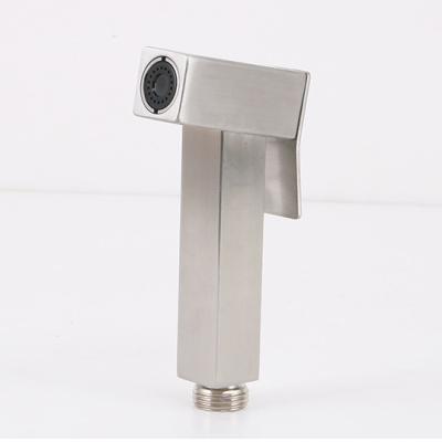 China Easy Square 304 Stainless Steel Modern Bathroom Hand Held Bidet Sprayer Shattaf In The Toilet for sale