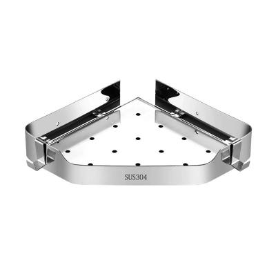 China Modern Bright SUS304 Stainless Steel Light Slot With Single Hook Angle Frame Double Layer Leakage Drain Bracket for sale