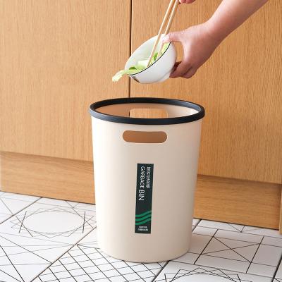 China Floor-type floor-type trash can Ring Thick pp household Pressure-resistant simple Nordic viable Non-deformation for sale