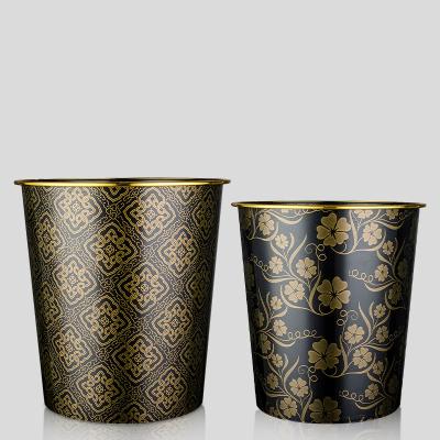 China Phnom Penh Cylinder Large PP Material Anti-aging Open Single Uncovered Viable Creative Multi-scene Appropriate Trash Bin for sale