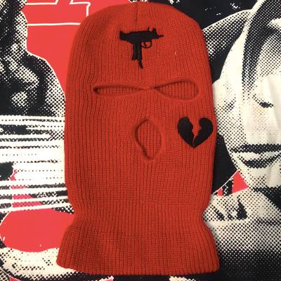 China COMMON Hot Sale Mask Knit Copy Logo Dead Rose Custom Balaclava Beanie Designer Full Face Jacquard Hole Ski Ma Winter 3 for sale