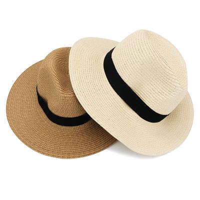 China High Quality Hot Sale Designer Fedora Straw Panama Hat Ribbon Woman Cuban Image Wholesale Super Fidora Men For Summer Hat for sale