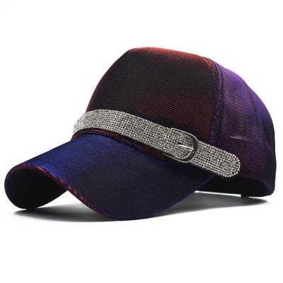 China JOINT Factory Wholesale Special Design Fitted Baseball Hats Daily Life Fitness Fitted Baseball Hats Bling Bling Colorful for sale