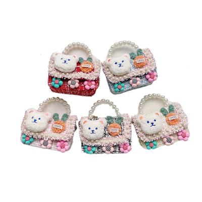 China New Fashion Cloth Anti-theft Flower Bear Decoration Children's Shoulder Bag Cross - Princess Coin Purse Body Bag for sale