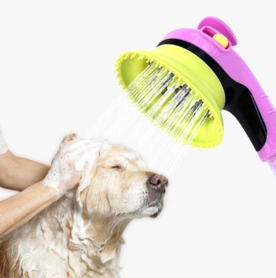 China Hot Selling Good Quality Rain Shower Pet Bathing Tool Dog Shower Sprayer Pet Bath Brush for sale