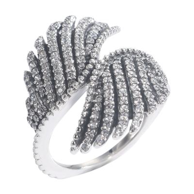 China Andora 190960cz CLASSIC Women's Ring Phoenix Feather 925 Sterling Silver Zirconia Sparkle Rings for sale