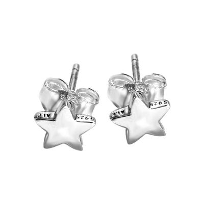 China Brilliant Mayor Stud Earrings de por d'aretes-y-accesori d'estrella d'estrella d'hôtes pasture 925 Sterling Silver vintage original 925 joyas de plata for sale