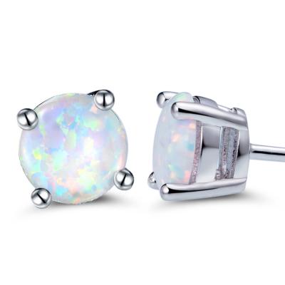 China BOHEMIA Fukarni Fancy Handmade Opalo Earring 925 Silver Stud Earrings aretes plata for sale