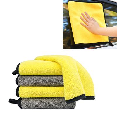 China Sustainable Microfiber Towels For Cars Wash Cloth Detailing Cloth Hemming Car Cleaning Microfiber Towel Extra Soft Drying Wash Station for sale