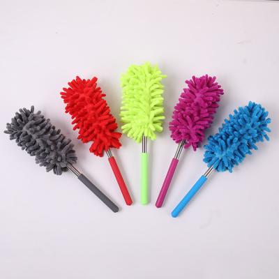 China Factory Direct Sales Sustainable Microfiber Cleaning Sweep Retractable Convenient Kitchen Cleaning Brush Household Extra-long Cleaning Brush for sale