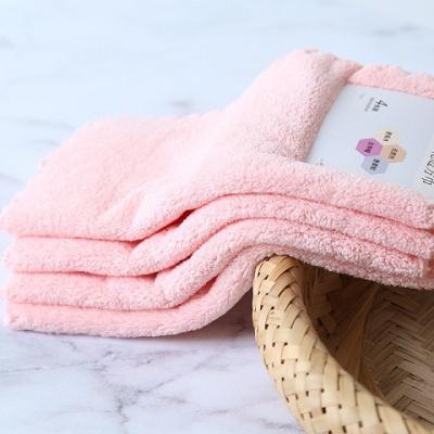 China Viable Factory Favored High Density Coral Fleece Towel Soft Absorbent Facial Towel For Adults Without Linting for sale