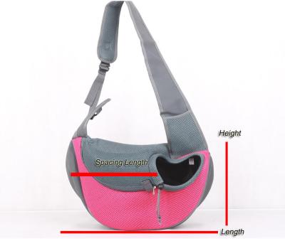 China Outdoor Handbag Tote Pouch Mesh Oxford Single Comfort Sling PVC Pet Puppy Carrier S/L Travel Dog Shoulder Bag for sale