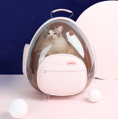 China PP Space Capsule Pet Bag Portable Transparent Cat Breathable Backpack Pet Carrier Bag Cat Bag Pet Backpack Outside for sale