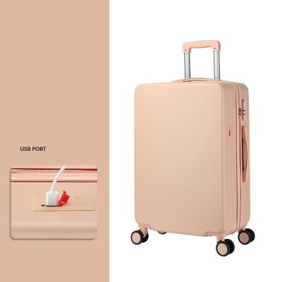 China ABS Luggage Hand Carry Travel Luggage Bag Carry On Luggage Business Style Trolley Suitcase for sale