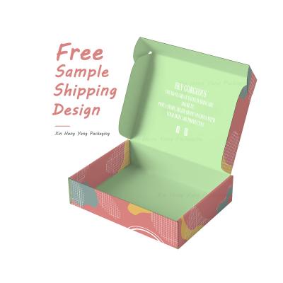 China Handmade Custom Paper Packaging Logo Printing Corrugated Gift Announcements Shipping Boxes for sale