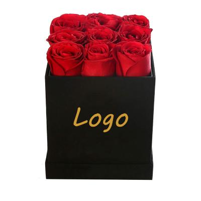 China Handmade Paper Flower Box Cardboard Flower Box For Rose Flower Packaging for sale