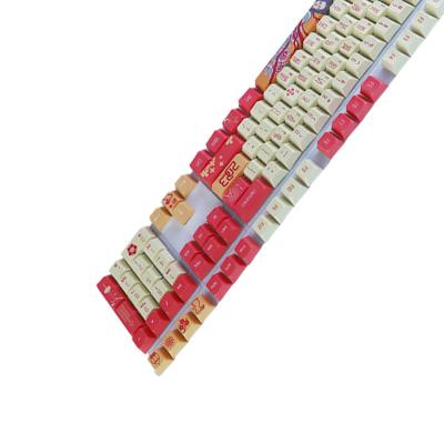 China Most axis mechanical bodies in the market high material heat sublimation PBT mechanical keyboard keycaps of the original for sale