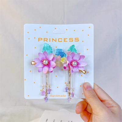 China Hair Beauty Tassel Hairpin Girls New Retro Hair Accessories Clip Hairpins Bead Antique Hairpin Headwear for sale