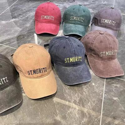 China COMMON outdoor cotton hats for men letters embroidery sports cotton baseball hat wholesale sports hats for sale