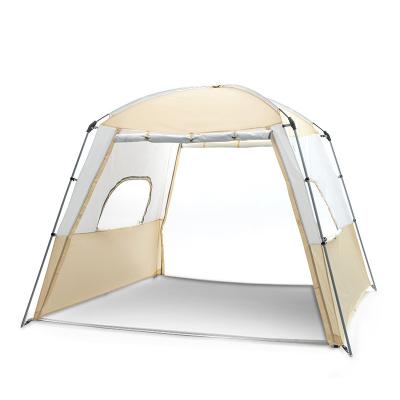 China 2021 Hot Selling Portable Outdoor Camping Thicken Waterproof 5-8 Person Sun Protection Car Beach Shade Double Tent Rainproof for sale