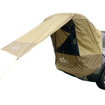 China UV-Resistant Outdoor Road Trip BBQ Camping Trunk Extension Tent Sun Shelter Rain Drive Away Tent Trunk Tent for sale