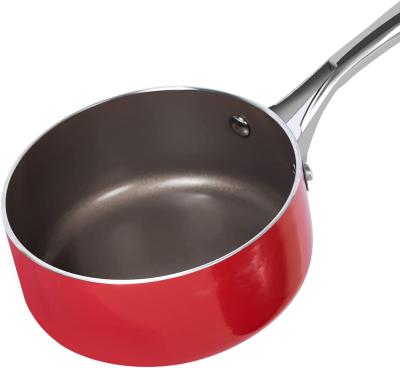 China CLASSIC Pressed Pan Ceramic Milk Pan Sauce Pan for sale