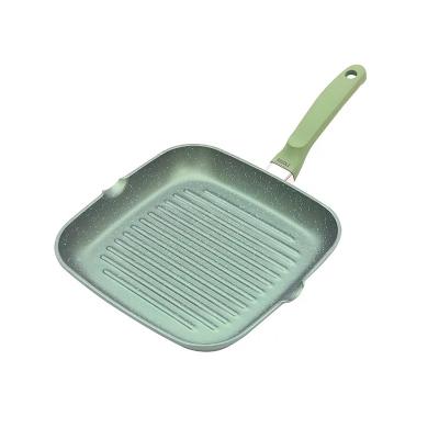 China Telamon Marble Coating Non-Stick Induction Forged Aluminum Non-Stick Square Casserole Home Kitchen Frying Pan for sale