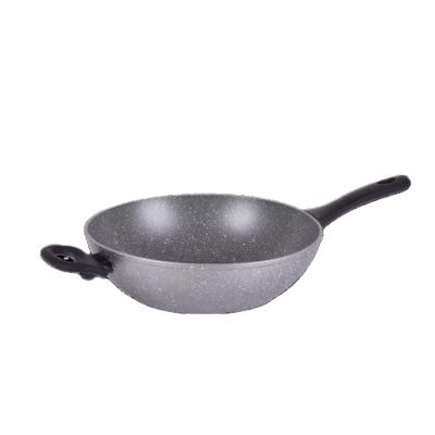 China High quality forged aluminum cooking pan cookware stick wok pan non viable home use for sale